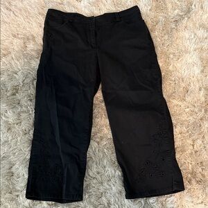 Coldwater Creek Black Cropped Jeans